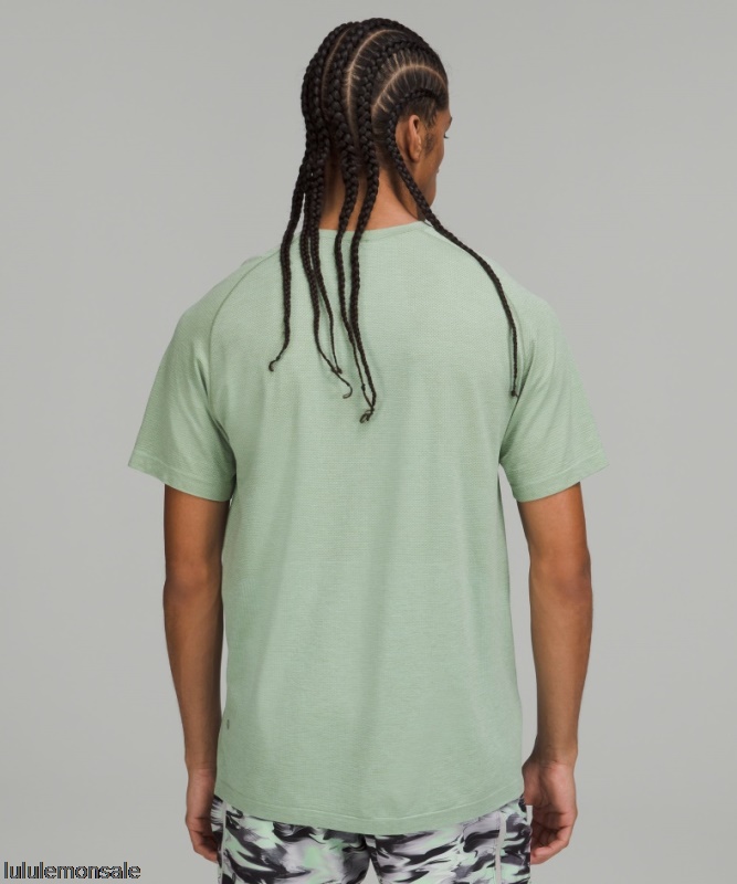 Lululemon Deutschland DELULU775 | Lululemon Deutschland Laurel Green Metal Vent Tech Kurzarmshirt 20